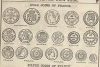 An illustration from Metropolitan coin book, containing accurate engravings of the various gold, silver and other coins now in circulation throughout the world; (1865)