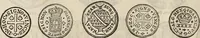 An illustration from Metropolitan coin book, containing accurate engravings of the various gold, silver and other coins now in circulation throughout the world; (1865)