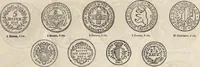 An illustration from Metropolitan coin book, containing accurate engravings of the various gold, silver and other coins now in circulation throughout the world; (1865)