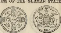 An illustration from Metropolitan coin book, containing accurate engravings of the various gold, silver and other coins now in circulation throughout the world; (1865)