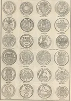 An illustration from Metropolitan coin book, containing accurate engravings of the various gold, silver and other coins now in circulation throughout the world; (1865)