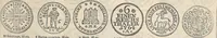 An illustration from Metropolitan coin book, containing accurate engravings of the various gold, silver and other coins now in circulation throughout the world; (1865)