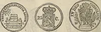 An illustration from Metropolitan coin book, containing accurate engravings of the various gold, silver and other coins now in circulation throughout the world; (1865)
