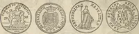 An illustration from Metropolitan coin book, containing accurate engravings of the various gold, silver and other coins now in circulation throughout the world; (1865)