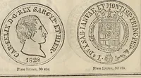 An illustration from Metropolitan coin book, containing accurate engravings of the various gold, silver and other coins now in circulation throughout the world; (1865)