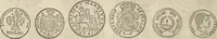An illustration from Metropolitan coin book, containing accurate engravings of the various gold, silver and other coins now in circulation throughout the world; (1865)