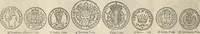 An illustration from Metropolitan coin book, containing accurate engravings of the various gold, silver and other coins now in circulation throughout the world; (1865)