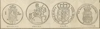 An illustration from Metropolitan coin book, containing accurate engravings of the various gold, silver and other coins now in circulation throughout the world; (1865)