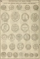 An illustration from Metropolitan coin book, containing accurate engravings of the various gold, silver and other coins now in circulation throughout the world; (1865)