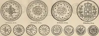 An illustration from Metropolitan coin book, containing accurate engravings of the various gold, silver and other coins now in circulation throughout the world; (1865)