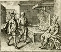 An illustration from Michaelis Majeri ... Secretioris naturae secretorum scrutinium chymicum : per oculis et intellectui accuratè accommodata, figuris cupro appositissimè incisa, ingeniosissima emblemata, hisque confines, & ad rem egregiè facientes sententias, doctissimaque item epigrammata, illustratum .. (1687)