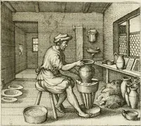 An illustration from Michaelis Majeri ... Secretioris naturae secretorum scrutinium chymicum : per oculis et intellectui accuratè accommodata, figuris cupro appositissimè incisa, ingeniosissima emblemata, hisque confines, & ad rem egregiè facientes sententias, doctissimaque item epigrammata, illustratum .. (1687)