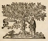 An illustration from Michaēlou Apostoliou Paroimiai = Centuriae XII proverbioirum : ex optimis auctoribus Graecis collectae (1653)