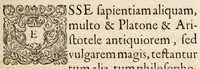 An illustration from Michaēlou Apostoliou Paroimiai = Centuriae XII proverbioirum : ex optimis auctoribus Graecis collectae (1653)