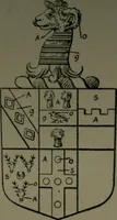 An illustration from Middlesex pedigrees, as collected by Richard Mundy in Harleian ms. no. 1551 (1914)