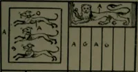 An illustration from Middlesex pedigrees, as collected by Richard Mundy in Harleian ms. no. 1551 (1914)