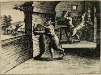 An illustration from [Mikrokosmos] : Paruus mundus (1644)