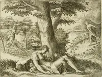 An illustration from Mikrokosmos = Parvvs mvndvs (1579)
