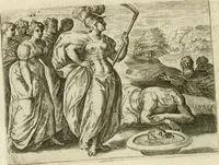 An illustration from Mikrokosmos = Parvvs mvndvs (1579)