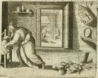 An illustration from Mikrokosmos = Parvvs mvndvs (1579)