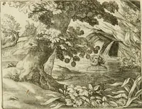 An illustration from Mikrokosmos = Parvvs mvndvs (1579)