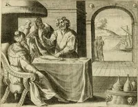 An illustration from Mikrokosmos = Parvvs mvndvs (1579)