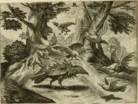 An illustration from Mikrokosmos = Parvvs mvndvs (1579)