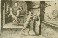 An illustration from Mikrokosmos = Parvvs mvndvs (1579)
