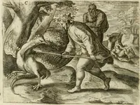 An illustration from Mikrokosmos = Parvvs mvndvs (1579)