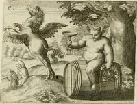 An illustration from Mikrokosmos = Parvvs mvndvs (1579)
