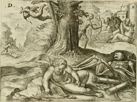 An illustration from Mikrokosmos = Parvvs mvndvs (1579)