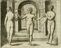 An illustration from Mikrokosmos = Parvvs mvndvs (1579)