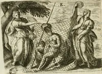 An illustration from Mikrokosmos = Parvvs mvndvs (1579)