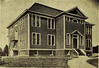 An illustration from Milestones along the color line : a souvenir of Durham, N.C., showing the progress of a race (1922)
