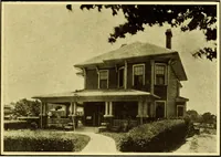 An illustration from Milestones along the color line : a souvenir of Durham, N.C., showing the progress of a race (1922)