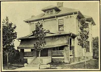 An illustration from Milestones along the color line : a souvenir of Durham, N.C., showing the progress of a race (1922)