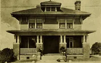 An illustration from Milestones along the color line : a souvenir of Durham, N.C., showing the progress of a race (1922)