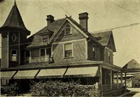 An illustration from Milestones along the color line : a souvenir of Durham, N.C., showing the progress of a race (1922)