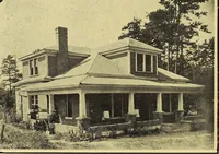 An illustration from Milestones along the color line : a souvenir of Durham, N.C., showing the progress of a race (1922)