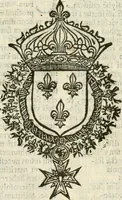 An illustration from Militarium ordinum origines, statuta, symbola, et insignia, iconibus, additis genuinis : hac editione multorum ordinum, & quoquot extitere, accessione locupletata, serie[que] temporum distributa (1623)