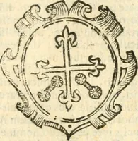An illustration from Militarium ordinum origines, statuta, symbola, et insignia, iconibus, additis genuinis : hac editione multorum ordinum, & quoquot extitere, accessione locupletata, serie[que] temporum distributa (1623)