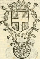 An illustration from Militarium ordinum origines, statuta, symbola, et insignia, iconibus, additis genuinis : hac editione multorum ordinum, & quoquot extitere, accessione locupletata, serie[que] temporum distributa (1623)
