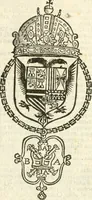 An illustration from Militarium ordinum origines, statuta, symbola, et insignia, iconibus, additis genuinis : hac editione multorum ordinum, & quoquot extitere, accessione locupletata, serie[que] temporum distributa (1623)