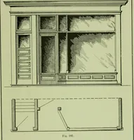 An illustration from Millwork catalogue : makers of the original patent dowelled doors, sash, blinds, fine interior finish, store and office fixtures, bank counters, dealers in lumber, etc (1904)