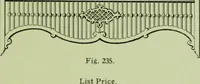 An illustration from Millwork catalogue : makers of the original patent dowelled doors, sash, blinds, fine interior finish, store and office fixtures, bank counters, dealers in lumber, etc (1904)