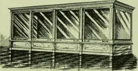 An illustration from Millwork catalogue : makers of the original patent dowelled doors, sash, blinds, fine interior finish, store and office fixtures, bank counters, dealers in lumber, etc (1904)