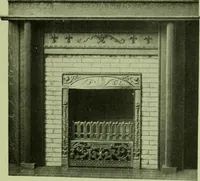 An illustration from Millwork catalogue : makers of the original patent dowelled doors, sash, blinds, fine interior finish, store and office fixtures, bank counters, dealers in lumber, etc (1904)