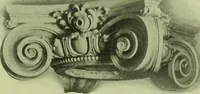 An illustration from Millwork catalogue : makers of the original patent dowelled doors, sash, blinds, fine interior finish, store and office fixtures, bank counters, dealers in lumber, etc (1904)