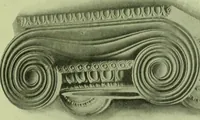 An illustration from Millwork catalogue : makers of the original patent dowelled doors, sash, blinds, fine interior finish, store and office fixtures, bank counters, dealers in lumber, etc (1904)