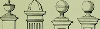 An illustration from Millwork catalogue : makers of the original patent dowelled doors, sash, blinds, fine interior finish, store and office fixtures, bank counters, dealers in lumber, etc (1904)